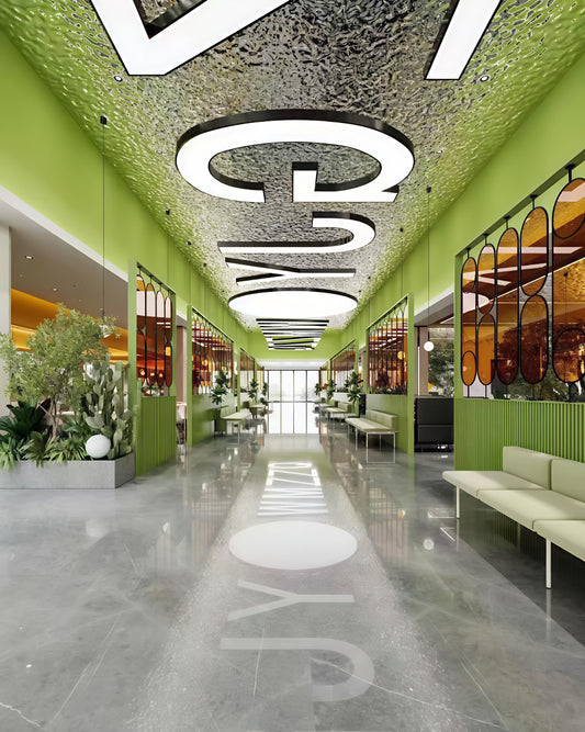 Real scene effect drawing  3D rendering Restaurant